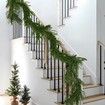 4 Pcs Artificial Norfolk Pine Garlands,Real Touch Winter Pine Garland, Green Artificial Greenery Garland for Table,Mantle,Wall,Indoor,Outdoor Christmas Decorations (1.8M/6 FT)
