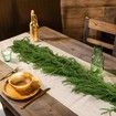 4 Pcs Artificial Norfolk Pine Garlands,Real Touch Winter Pine Garland, Green Artificial Greenery Garland for Table,Mantle,Wall,Indoor,Outdoor Christmas Decorations (1.8M/6 FT)