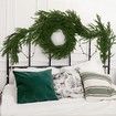 4 Pcs Artificial Norfolk Pine Garlands,Real Touch Winter Pine Garland, Green Artificial Greenery Garland for Table,Mantle,Wall,Indoor,Outdoor Christmas Decorations (1.8M/6 FT)