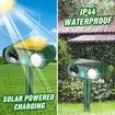 Ultrasonic Cat Deterrent,Solar Powered Cat Deterrent Device with Flashing Light,Cat Deterrent Device with Motion Sensor,Outdoor Solar Device
