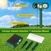 Ultrasonic Cat Deterrent,Solar Powered Cat Deterrent Device with Flashing Light,Cat Deterrent Device with Motion Sensor,Outdoor Solar Device