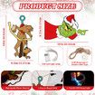 LED Grinches Outdoor Christmas Decorations Fence Yard Decorations 3M LED Lights BATTERY POWER Yard Signs for Christmas Holiday Garden