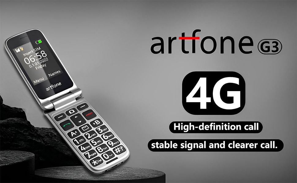 4G Volte Flip Mobile Phones Unlocked for Seniors,Big Buttons Cell Phone
