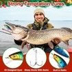 Fishing Advent Calendar 2024, 24 Days of Christmas Countdown Calendar with Fishing Lures Set for Fisher Men Teen Boys, Blue
