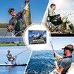 Fishing Advent Calendar 2024, 24 Days of Christmas Countdown Calendar with Fishing Lures Set for Fisher Men Teen Boys, Blue