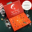 Fishing Advent Calendar 2024, 24 Days of Christmas Countdown Calendar with Fishing Lures Set for Fisher Men Teen Boys, Red