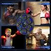 Music Boxing Machine,Home Wall-Mounted Training Gear with Gloves,Boxing Training Punching Equipment with Blutooth,Fitness and Reflex Improvement