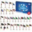 Advent Calendar 2024 Fishing Lure for Man Teen, 24 Days Christmas Countdown Fish Tackle Set