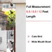 2.4Meter Mobile Birds on Cups Rain Chain for Outside, Rain Chains for Gutters Downspouts, Dark Bronze