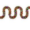 5M Christmas Tinsel Garland Metallic Shinny Garland with LED Lights Christmas Tree Garland Thick Hanging Decorations for Party