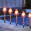 5 Pack LED Christmas Solar Power Ground Stake Outdoor Pathway Party Supply Waterproof Solar IP65 Christmas