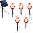 5 Pack LED Christmas Solar Power Ground Stake Outdoor Pathway Party Supply Waterproof Solar IP65 Christmas