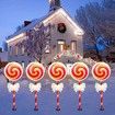 5 Pack LED Christmas Solar Power Ground Stake Outdoor Supply Waterproof Solar IP65 Christmas