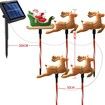 LED Solar Lights Christmas Pathway Outdoor Ground Stakes Waterproof IP65 5Pcs Festive Xmas Garden Party Decoration