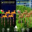 LED Solar Lights Christmas Pathway Outdoor Ground Stakes Waterproof IP65 5Pcs Festive Xmas Garden Party Decoration