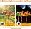 LED Solar Lights Christmas Pathway Outdoor Ground Stakes Waterproof IP65 5Pcs Festive Xmas Garden Party Decoration