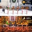 LED Solar Lights Christmas Pathway Outdoor Ground Stakes Waterproof IP65 5Pcs Festive Xmas Garden Party Decoration