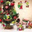 Grinch Christmas Tree Decor Baby Wooden Pendant Fun Green Monster Grinchmas Accessories Hanging Xmas Ornaments