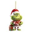 12pcs Christmas Tree Grinch Baby Acrylic Pendant Funny Green Accessories Christmas Pendants Hanging