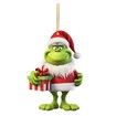 12pcs Christmas Tree Grinch Baby Acrylic Pendant Funny Green Accessories Christmas Pendants Hanging