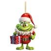 12pcs Christmas Tree Grinch Baby Acrylic Pendant Funny Green Accessories Christmas Pendants Hanging