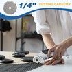 Electric Scissors Cordless Rechargeable Mini Cutter Safety Lock Leather Felt Rug Cardboard 4.2V Grey
