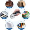 Electric Scissors Cordless Rechargeable Mini Cutter Safety Lock Leather Felt Rug Cardboard 4.2V Grey