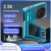 72MP Digital Camera 2.5K Video HD Camera 2.4 Inch Screen, 16x Zoom,Auto Focus,Handheld Camera for Kids Beginner Travel Home Photography Color Black