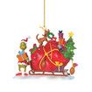 20pcs Christmas Tree Grinch Acrylic Pendant Funny Green Monster Accessories 2025 Xmas Ornaments Funny Pendants Hanging