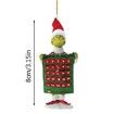 Acrylic Pendant Grinch Tree Christmas 16pcs Funny Green Hanging Accessories Festive Ornaments Holiday Decor
