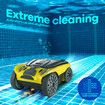 Cordless Robotic Pool Cleaner Automatic Electric Suction Vacuum Cleaning Battery Magnetic Drive 180Min 100 Square Metres Aboveground Inground Swimming