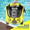 Cordless Robotic Pool Cleaner Automatic Electric Suction Vacuum Cleaning Battery Magnetic Drive 180Min 100 Square Metres Aboveground Inground Swimming