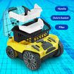 Cordless Robotic Pool Cleaner Automatic Electric Suction Vacuum Cleaning Battery Magnetic Drive 180Min 100 Square Metres Aboveground Inground Swimming