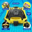 Cordless Robotic Pool Cleaner Automatic Electric Suction Vacuum Cleaning Battery Magnetic Drive 180Min 100 Square Metres Aboveground Inground Swimming