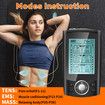 TENS EMS Machine Electric Muscle Stimulator Massager Portable Neck Nerve Back Knee Massage Device Rechargeable Professional Unit 36 Modes