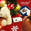 Lighted Christmas Santa Sleigh Set LED Xmas String Lights Musical Animated Tabletop Tree Decorations Ornament Fairy Desk Display Home Party Present