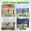 Pet Dog Safety Gate Cat Fence Enclosure Safe Guard Doorway Stairs Security Barrier Retractable Puppy Low Containment Fencing 60 to 108cm