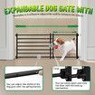 Pet Dog Safety Gate Cat Fence Enclosure Safe Guard Doorway Stairs Security Barrier Retractable Puppy Low Containment Fencing 60 to 108cm