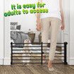 Pet Dog Safety Gate Cat Fence Enclosure Safe Guard Doorway Stairs Security Barrier Retractable Puppy Low Containment Fencing 60 to 108cm