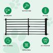 Pet Dog Safety Gate Cat Fence Enclosure Safe Guard Doorway Stairs Security Barrier Retractable Puppy Low Containment Fencing 60 to 108cm