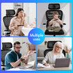 Ergonomic Mesh Office Chair Computer Desk Armchair Adjustable High Back Swivel Executive Work Gamer Modern Comfortable Seating Black White