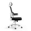 Ergonomic Mesh Office Chair Computer Desk Armchair Adjustable High Back Swivel Executive Work Gamer Modern Comfortable Seating Black White