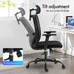 Ergonomic Mesh Office Chair Black Desk Computer Armchair Swivel Adjustable High Back Executive Gamer Work Comfortable Seating