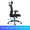 Ergonomic Mesh Office Chair Black Desk Computer Armchair Swivel Adjustable High Back Executive Gamer Work Comfortable Seating
