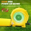 550W Electric Air Pump Blower Portable Inflator Fan for Inflatable Jumping Castle Bounce House Bouncy Airbed Sofa Slide Bouncer