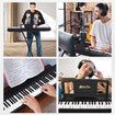 Melodic Keyboard Electric Digital Piano Hammer Action 88Key Semi Weighted 128Polyphony Portable