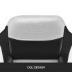 OGL 2pcs Folding Boat Seats Marine Captain Helm Swivel Foldable High Back Chairs Vinyl Moulded Waterproof Flip Seating Set