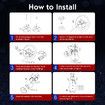3pcs Christmas Snowman Figures Decorations 3D Xmas LED Lights Decor Home Outdoor Yard Garden Holiday Display Ornaments