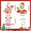LED Grinches Outdoor Christmas Decorations Fence Yard Decorations 3M LED Lights BATTERY POWER Yard Signs  for Christmas Holiday Garden
