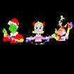 LED Grinches Outdoor Christmas Decorations Fence Yard Decorations 3M LED Lights BATTERY POWER Yard Signs  for Christmas Holiday Garden